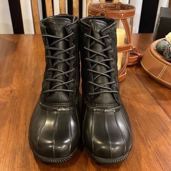 Sperry Saltwater Duck Nylon Boots black new Mens Size 9.5 main image 13